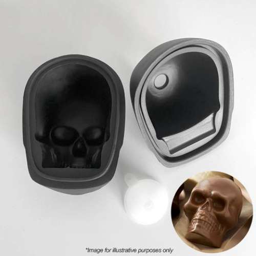 3d Skull Silicone Mould - Click Image to Close